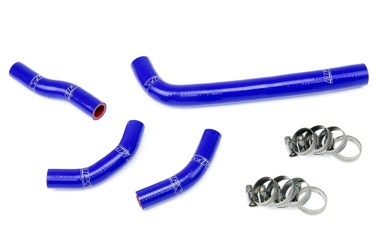 HPS Performance High Temp 3-ply Reinforced Silicone Replace OEM Rubber Radiator Coolant Hoses 57-1235-BLUE