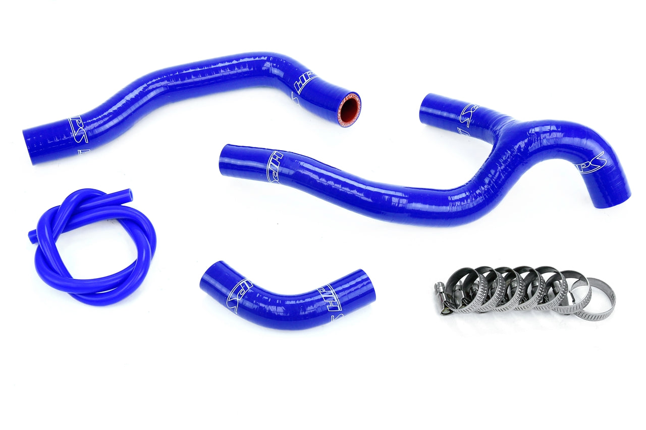 HPS Performance High Temp 3-ply Reinforced Silicone Replace OEM Rubber Radiator Coolant Hoses 57-1237-BLUE
