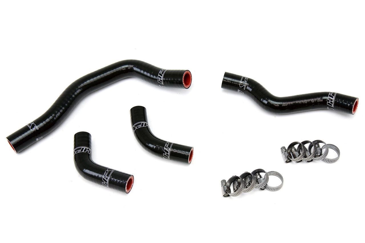 HPS Performance High Temp 3-ply Reinforced Silicone Replace OEM Rubber Radiator Coolant Hoses 57-1239-BLK