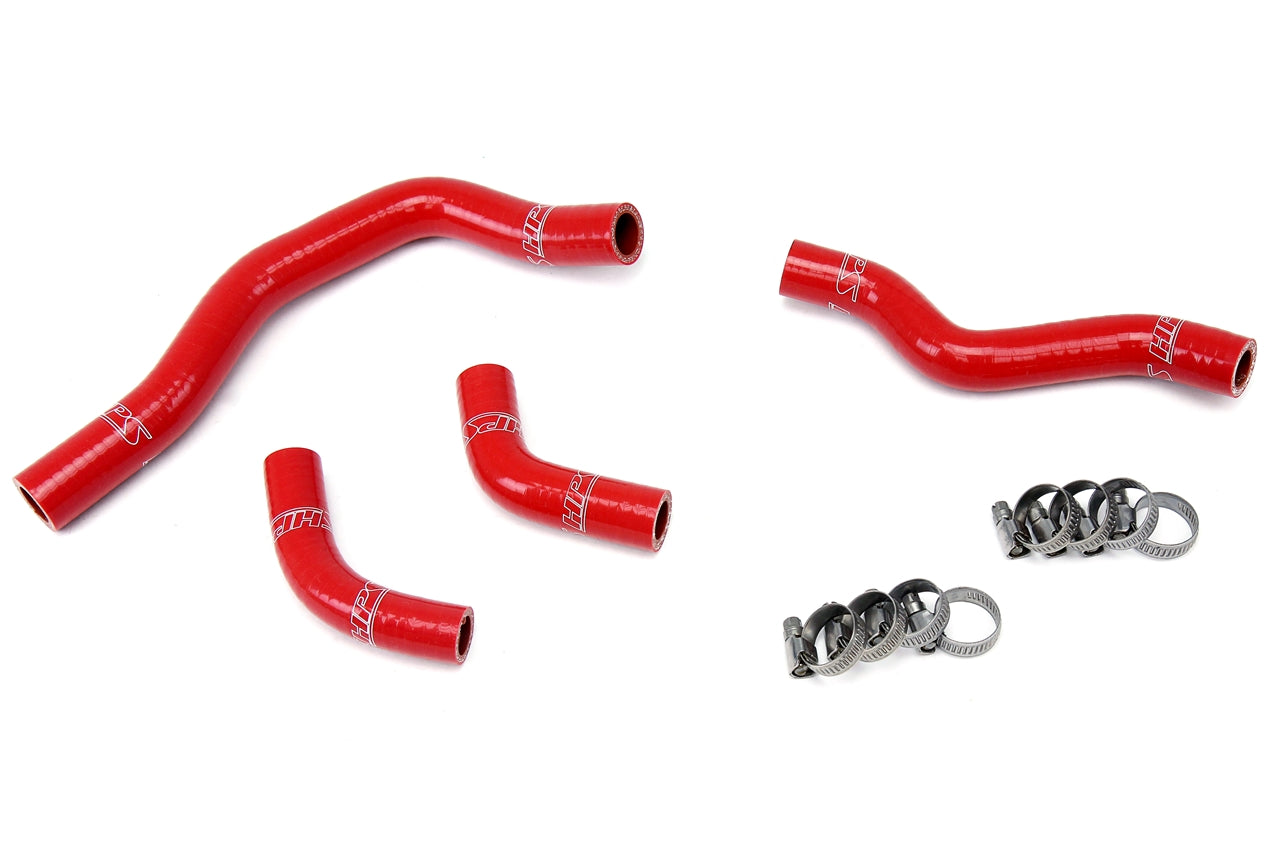 HPS Performance High Temp 3-ply Reinforced Silicone Replace OEM Rubber Radiator Coolant Hoses 57-1239-RED