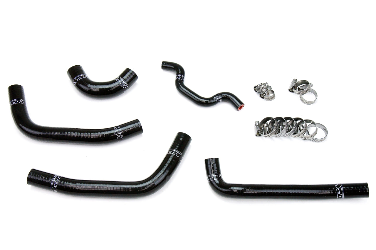 HPS Performance High Temp 3-ply Reinforced Silicone Replace OEM Rubber Radiator Coolant Hoses 57-1240-BLK