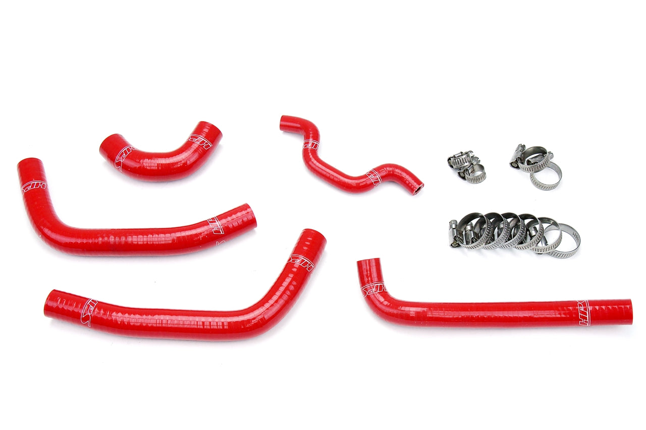 HPS Performance High Temp 3-ply Reinforced Silicone Replace OEM Rubber Radiator Coolant Hoses 57-1240-RED