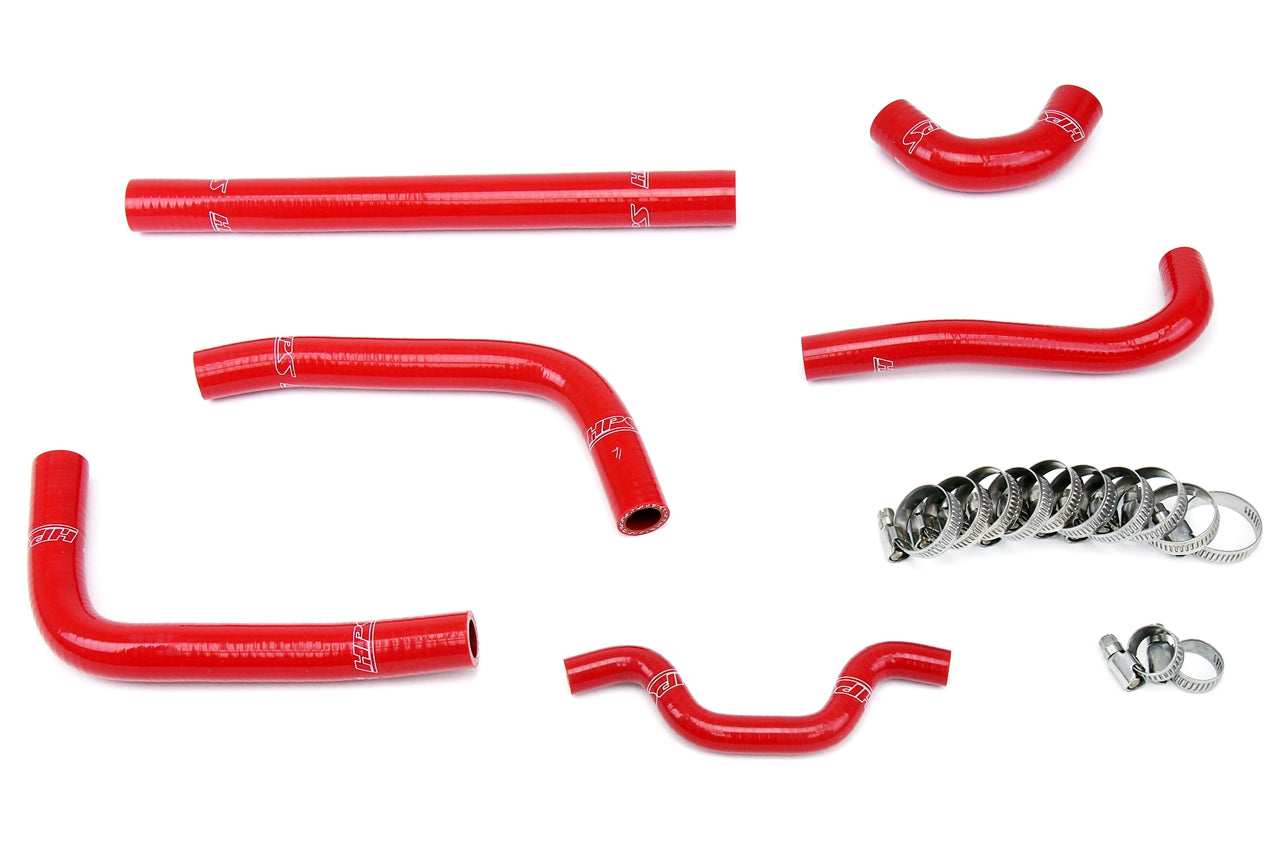 HPS Performance High Temp 3-ply Reinforced SiliconeReplace OEM Rubber Radiator Coolant Hoses 57-1241-RED