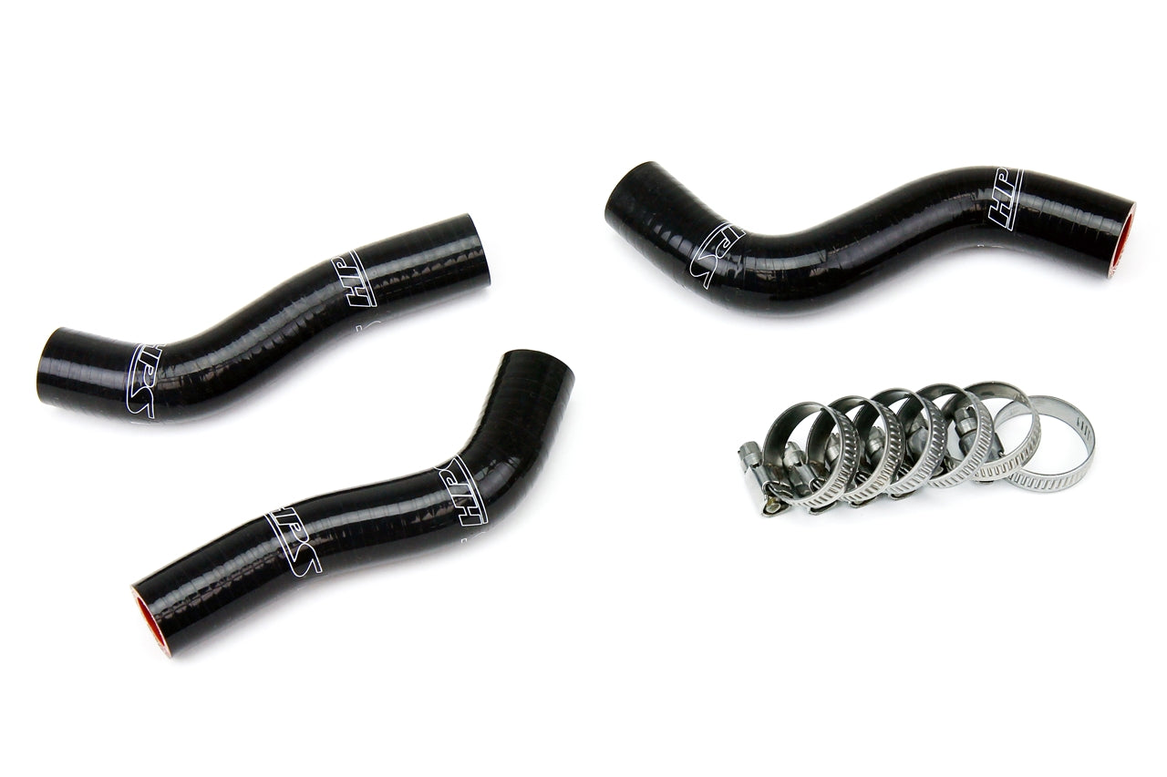 HPS Performance High Temp 3-ply Reinforced Silicone Replace OEM Rubber Radiator Coolant Hoses 57-1248-BLK