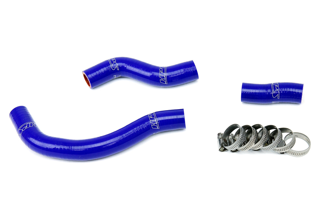 HPS Performance High Temp 3-ply Reinforced Silicone Replace OEM Rubber Radiator Coolant Hoses 57-1251-BLUE