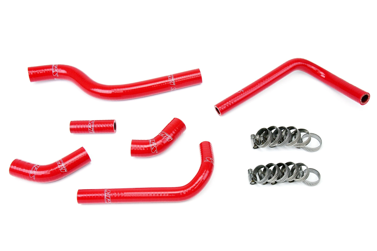 HPS Performance High Temp 3-ply Reinforced Silicone Replace OEM Rubber Radiator Coolant Hoses 57-1252-RED