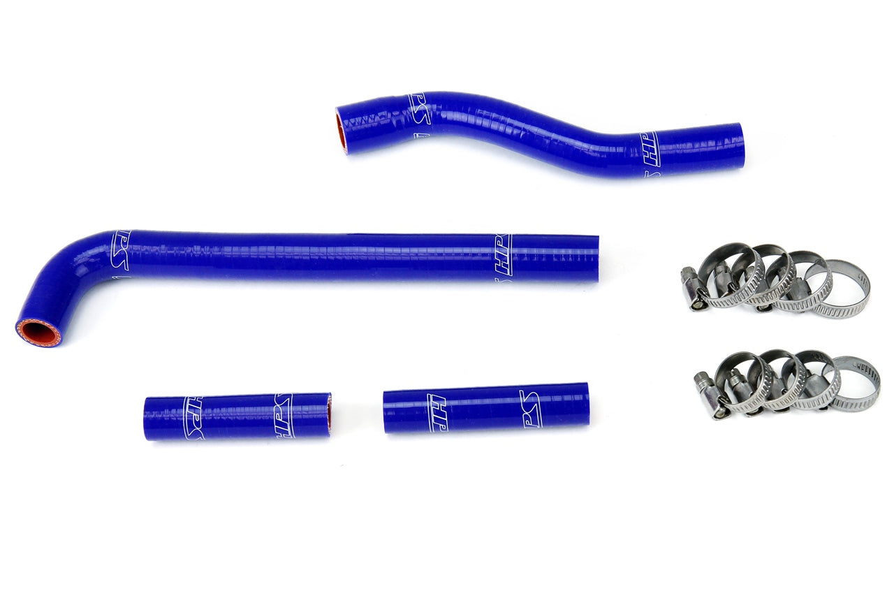 HPS Performance High Temp 3-ply Reinforced Silicone Replace OEM Rubber Radiator Coolant Hoses 57-1259-BLUE