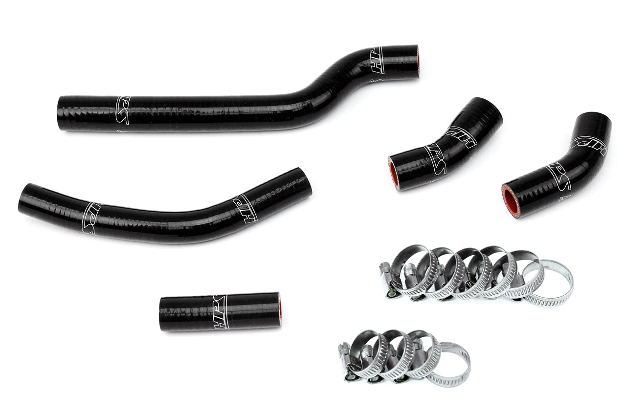 HPS Performance High Temp 3-ply Reinforced Silicone Replace OEM Rubber Radiator Coolant Hoses 57-1260-BLK