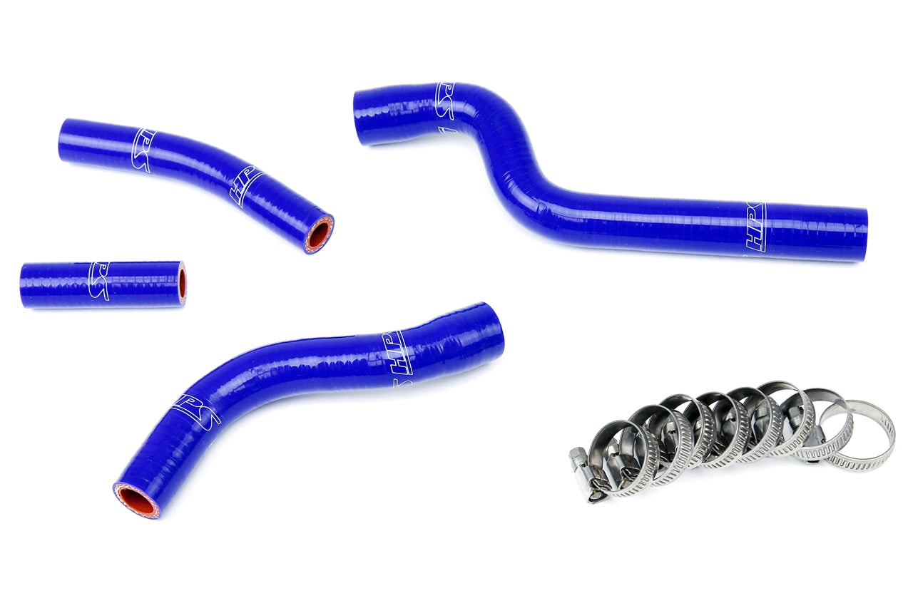 HPS Performance High Temp 3-ply Reinforced Silicone Replace OEM Rubber Radiator Coolant Hoses 57-1261-BLUE