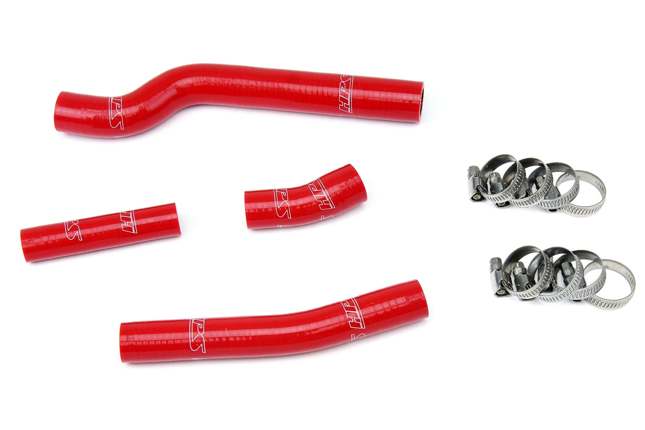 HPS Performance High Temp 3-ply Reinforced Silicone Replace OEM Rubber Radiator Coolant Hoses 57-1262-RED