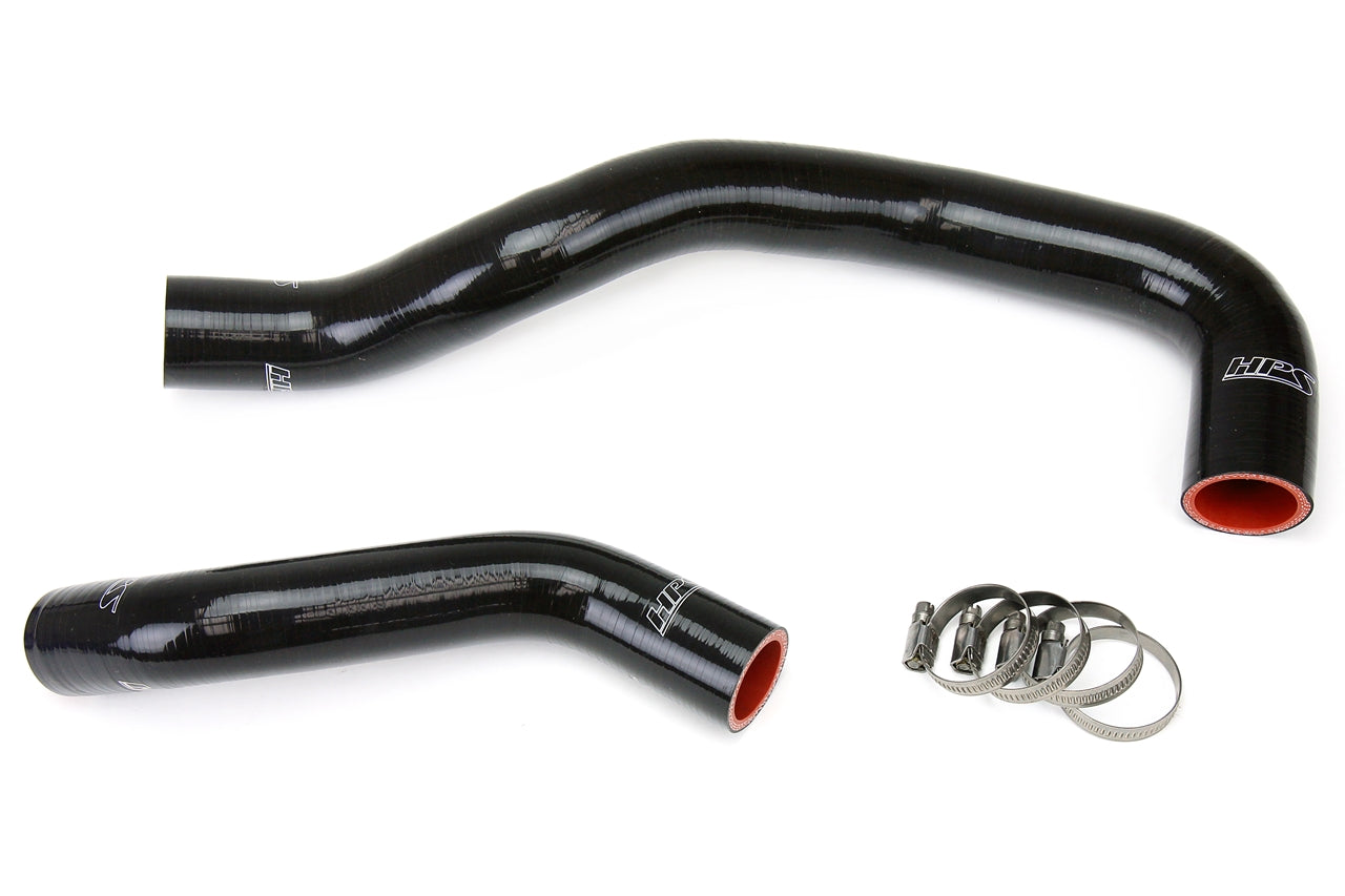HPS Performance High Temp 3-ply Reinforced Silicone Replace OEM Rubber Radiator Coolant Hoses 57-1271-BLK