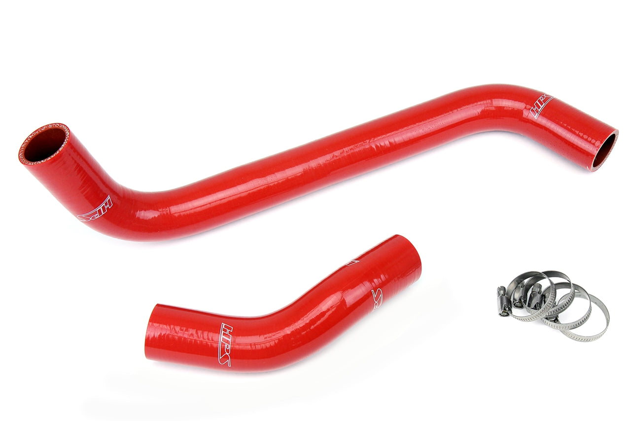 HPS Performance High Temp 3-ply Reinforced Silicone Replace OEM Rubber Radiator Coolant Hoses 57-1272-RED