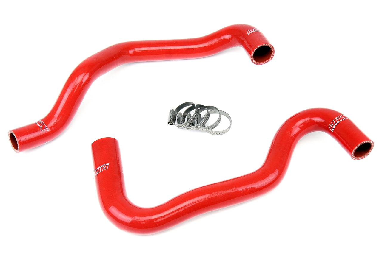 HPS Performance High Temp 3-ply Reinforced Silicone Replace OEM Rubber Radiator Coolant Hoses 57-1281-RED