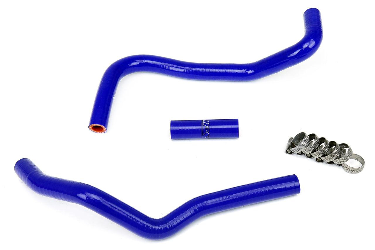 HPS Performance High Temp 3-ply Reinforced Silicone Replace OEM Rubber Heater Coolant Hoses 57-1282-BLUE