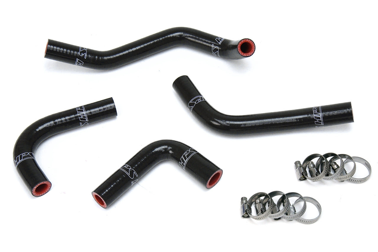 HPS Performance High Temp 3-ply Reinforced Silicone Replace OEM Rubber Heater Coolant Hoses 57-1285H-BLK