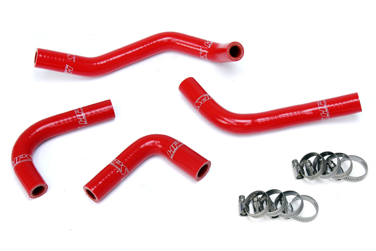 HPS Performance High Temp 3-ply Reinforced Silicone Replace OEM Rubber Heater Coolant Hoses 57-1285H-RED