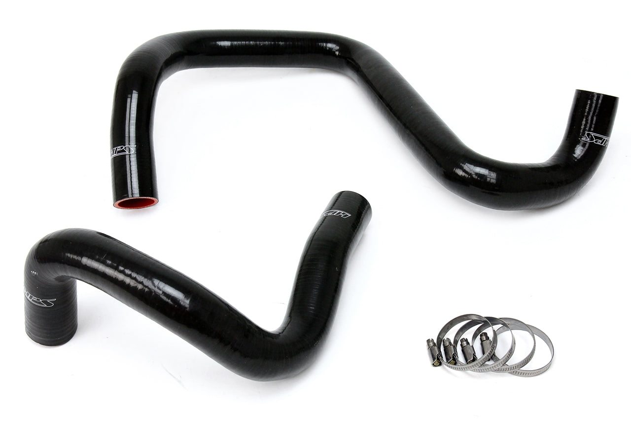HPS Performance High Temp 3-ply Reinforced Silicone Replace OEM Rubber Radiator Coolant Hoses 57-1285R-BLK