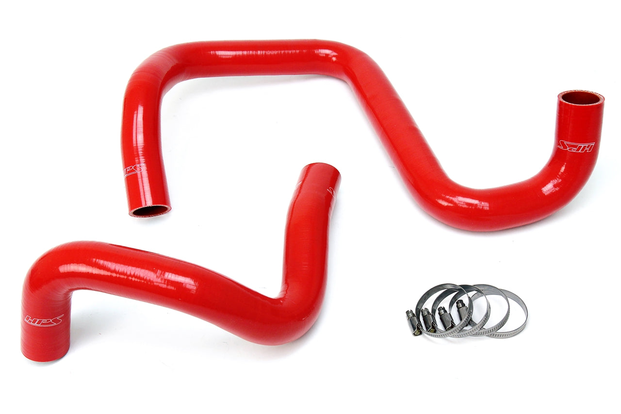 HPS Performance High Temp 3-ply Reinforced Silicone Replace OEM Rubber Radiator Coolant Hoses 57-1285R-RED