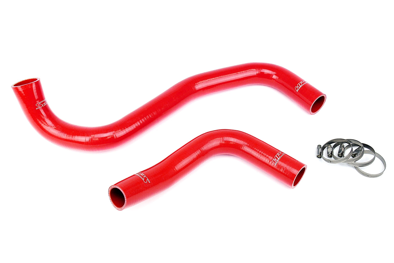 HPS Performance High Temp 3-ply Reinforced Silicone Replaces OEM Rubber Radiator Coolant Hoses 57-1302-RED