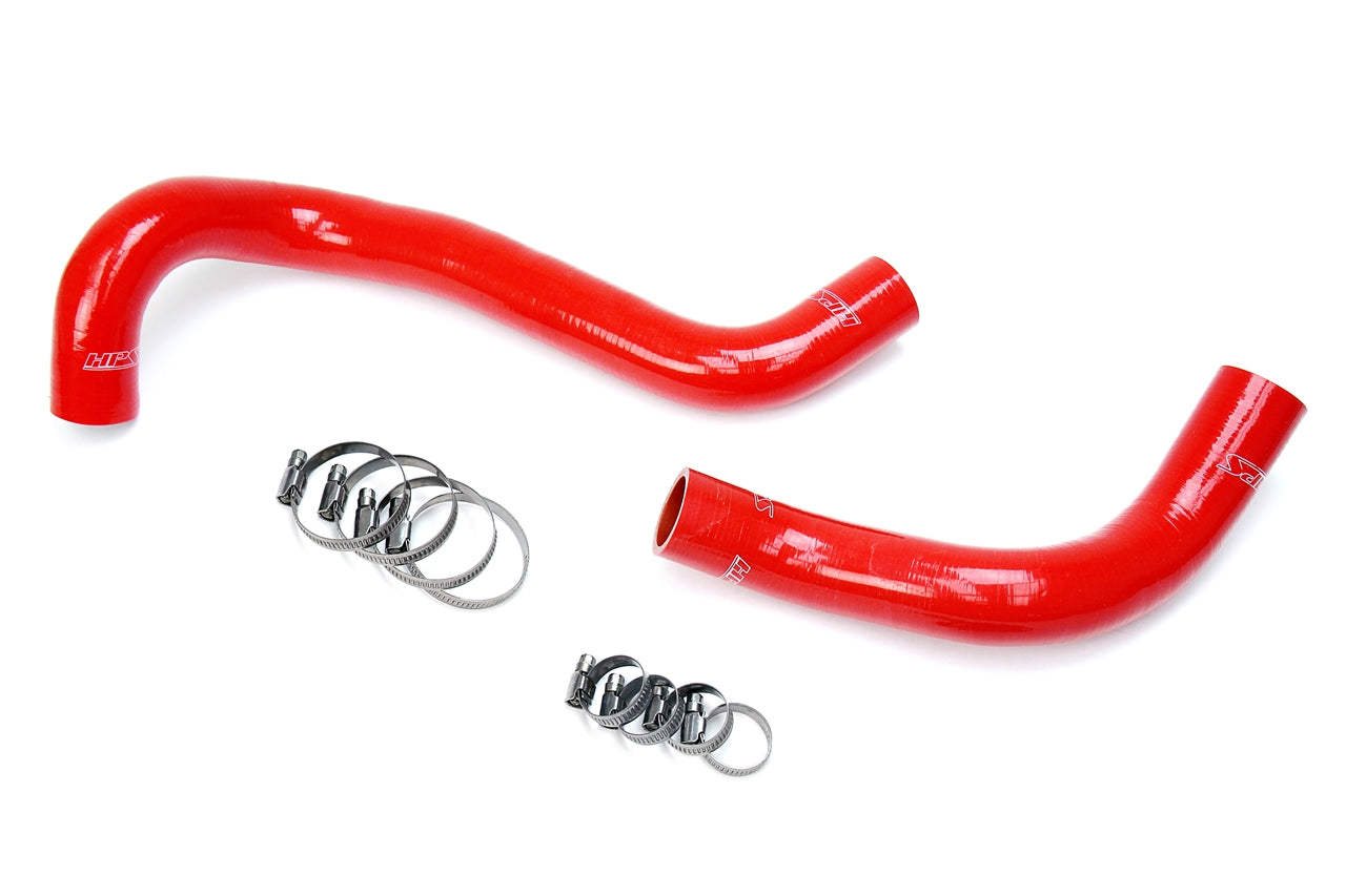 HPS Performance High Temp 3-ply Reinforced Silicone Replace OEM Rubber Radiator Coolant Hoses 57-1303-RED