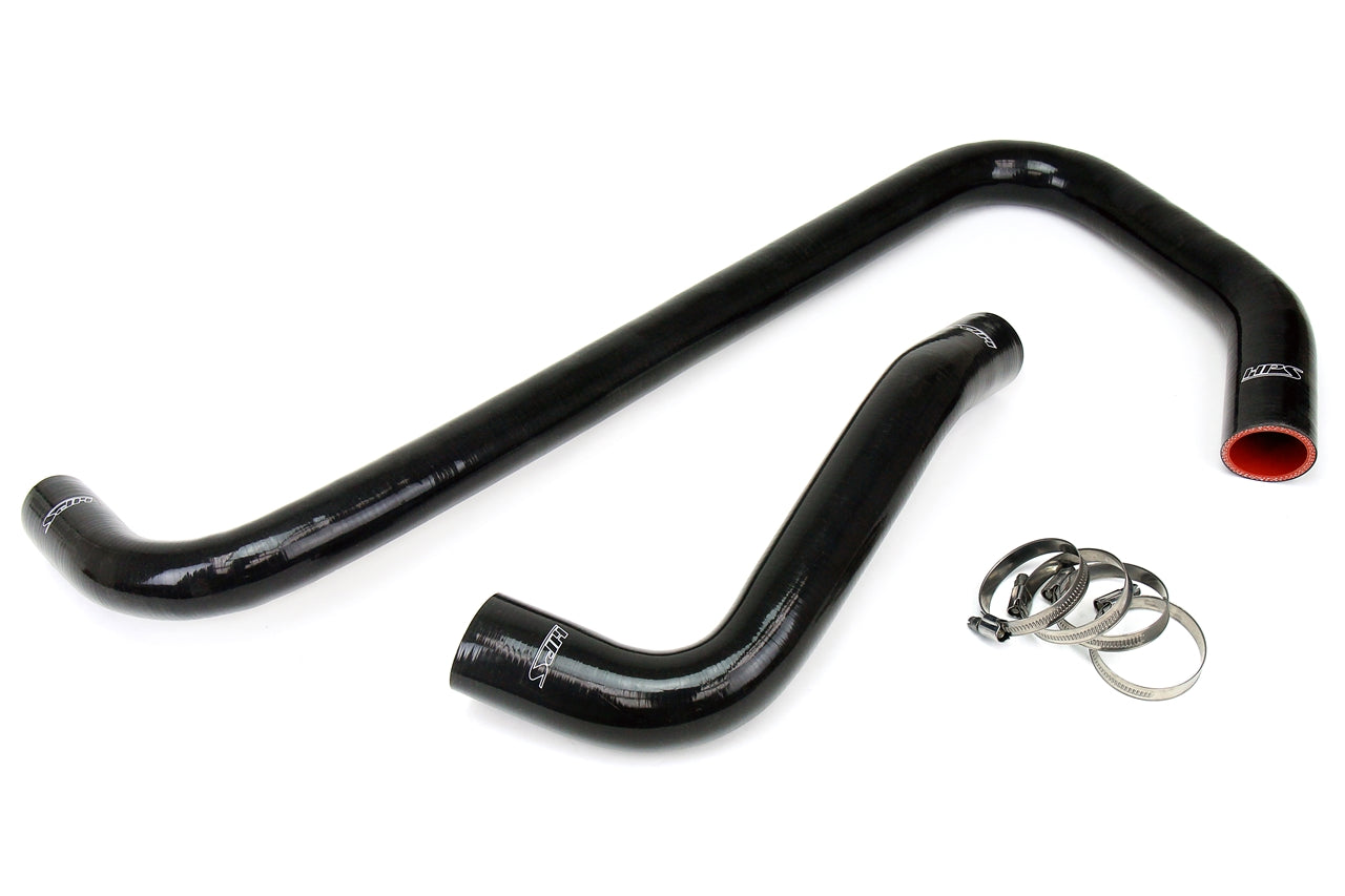 HPS Performance High Temp 3-ply Reinforced Silicone Replace OEM Rubber Radiator Coolant Hoses 57-1307-BLK