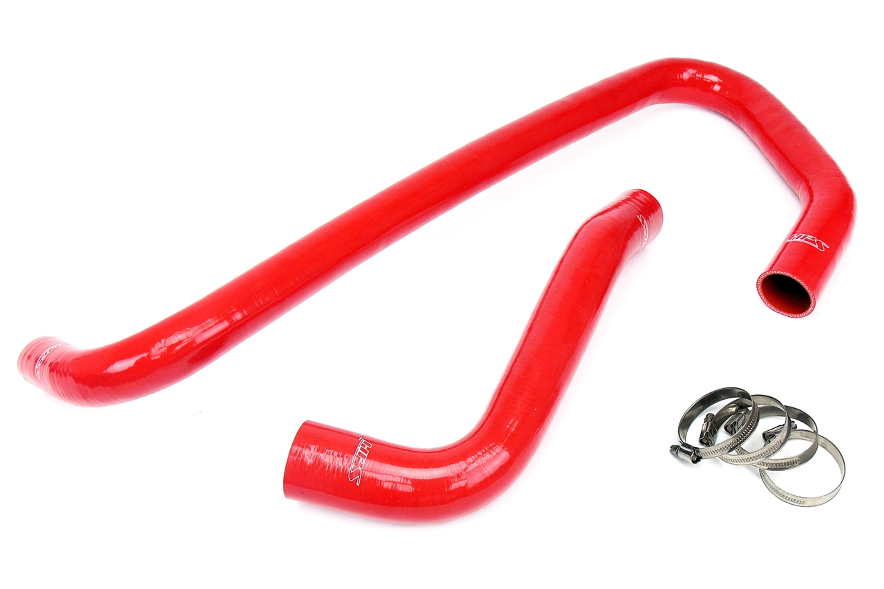 HPS Performance High Temp 3-ply Reinforced Silicone Replace OEM Rubber Radiator Coolant Hoses 57-1307-RED