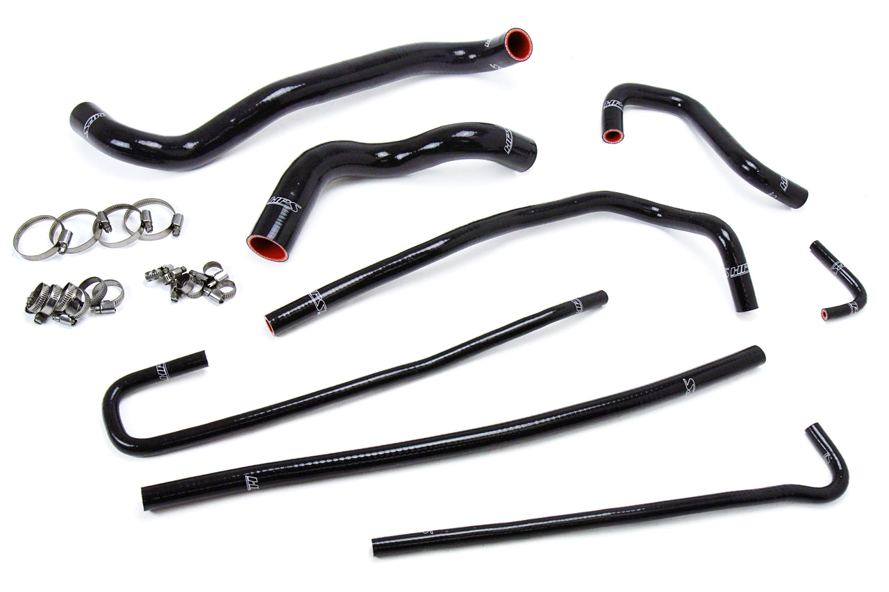 HPS Performance High Temp 3-ply Reinforced Silicone Replace Rubber Radiator Heater Coolant Hoses 57-1316-BLK