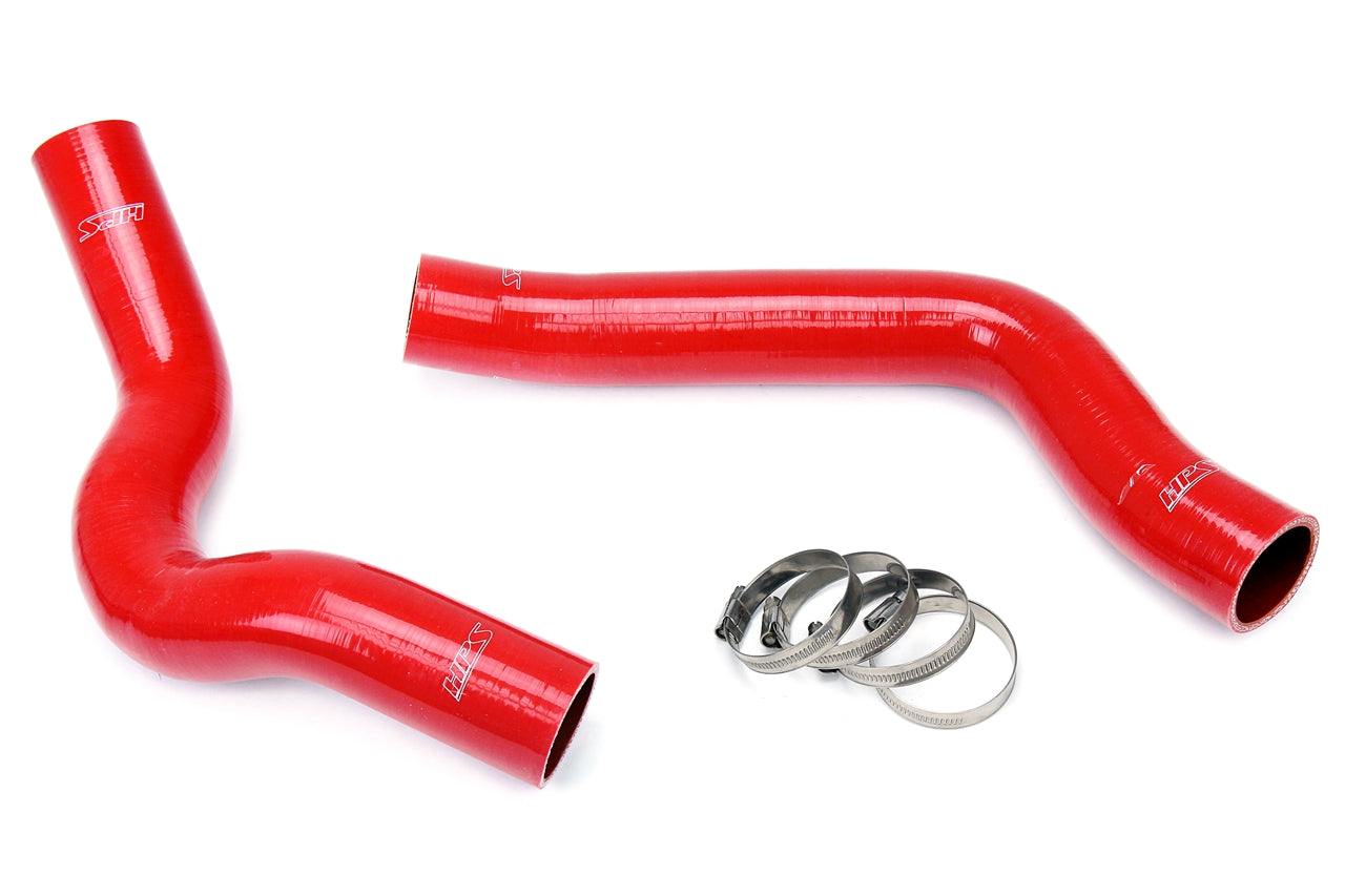HPS Performance High Temp 3-ply Reinforced Silicone Replace OEM Rubber Radiator Coolant Hoses 57-1317-RED