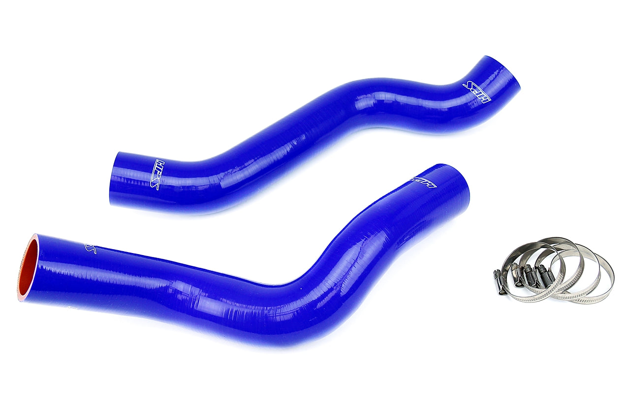 HPS Performance High Temp 3-ply Reinforced Silicone Replace OEM Rubber Radiator Coolant Hoses 57-1318-BLUE