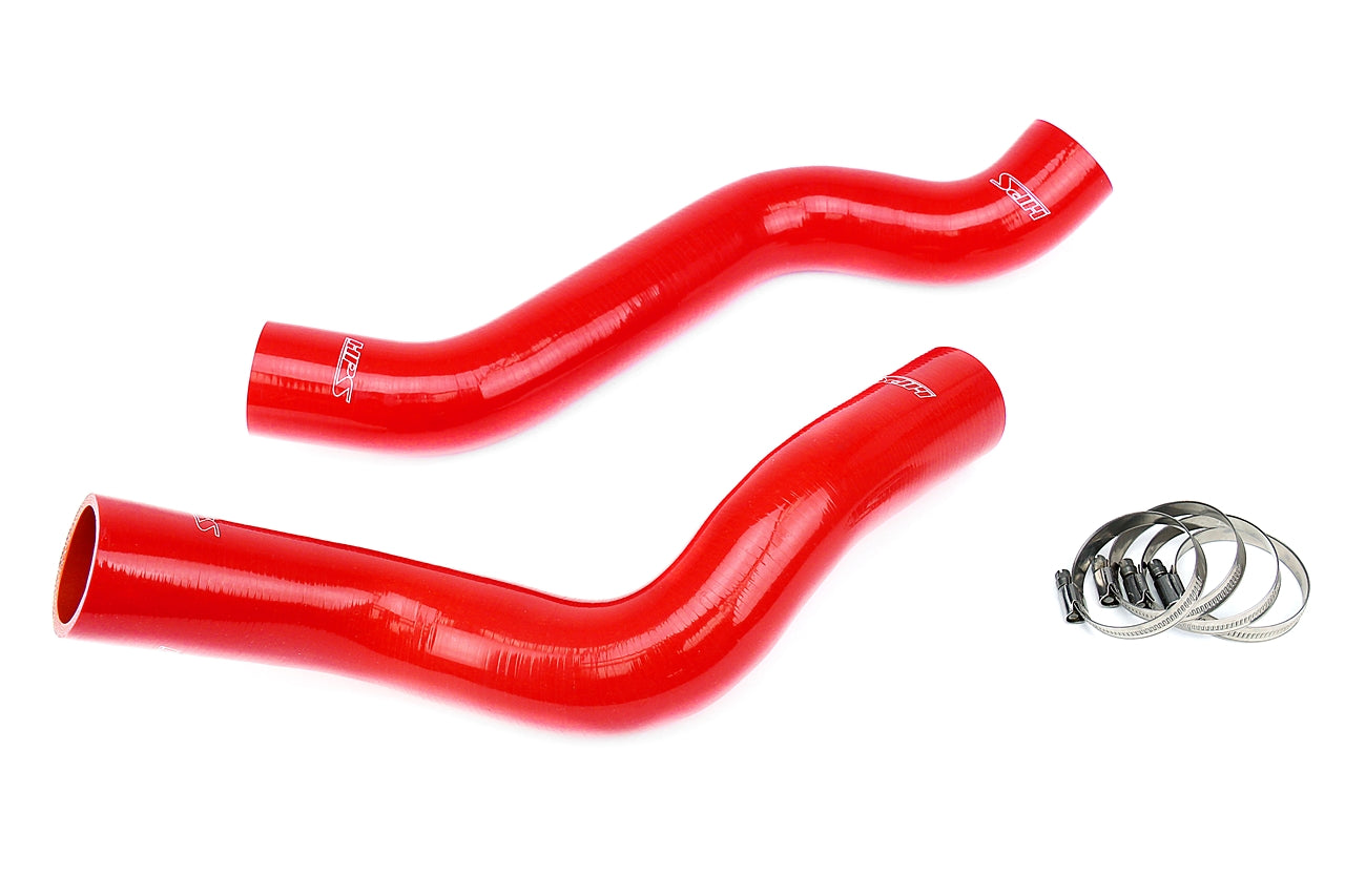 HPS Performance High Temp 3-ply Reinforced Silicone Replace OEM Rubber Radiator Coolant Hoses 57-1318-RED