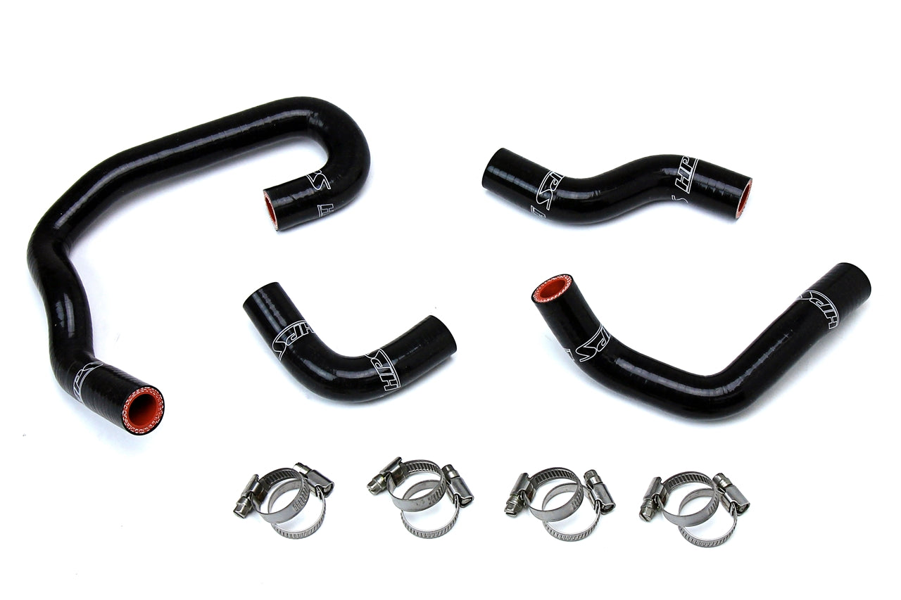HPS Performance High Temp 3-ply Reinforced Silicone Replace OEM Rubber Heater Coolant Hoses 57-1323H-BLK
