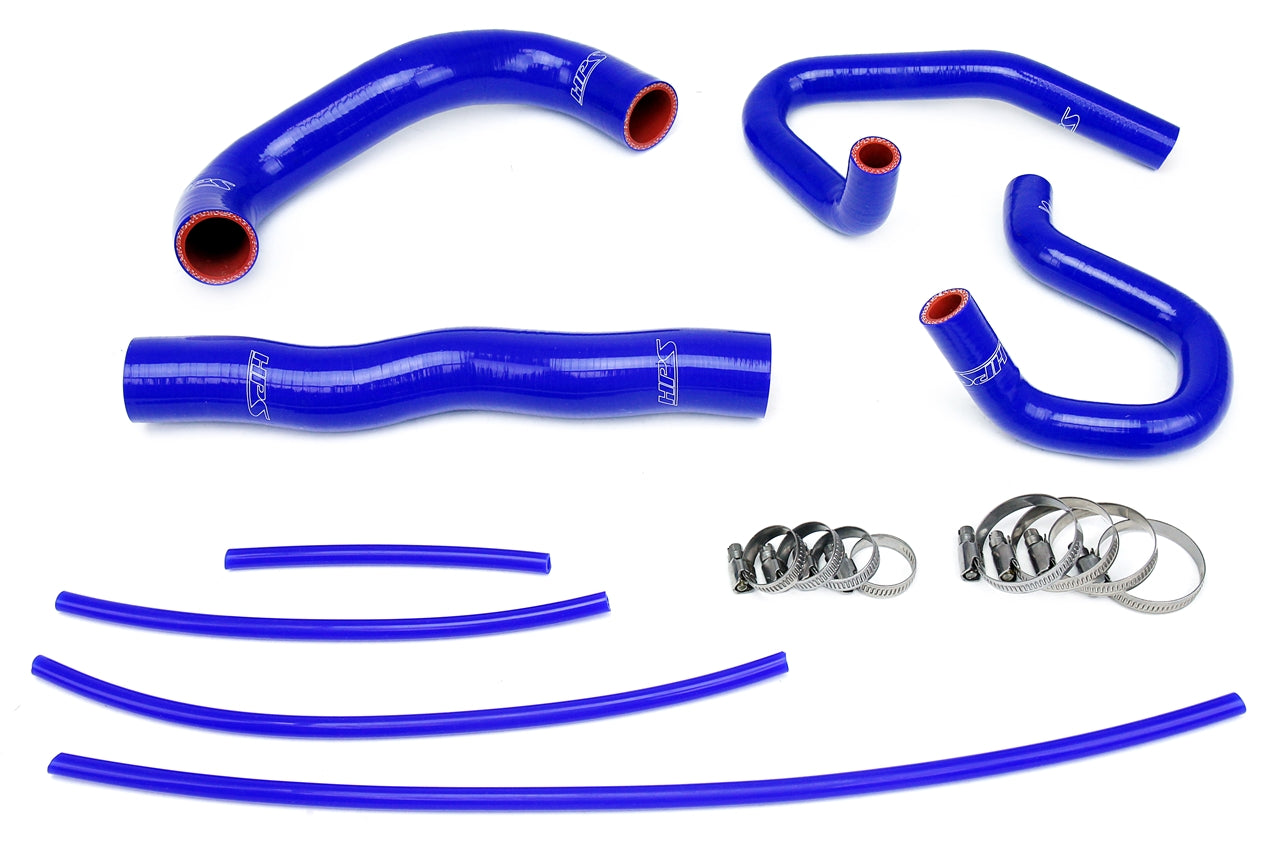 HPS Performance High Temp 3-ply Reinforced Silicone Replace Rubber Radiator Heater Coolant Hoses 57-1324-BLUE