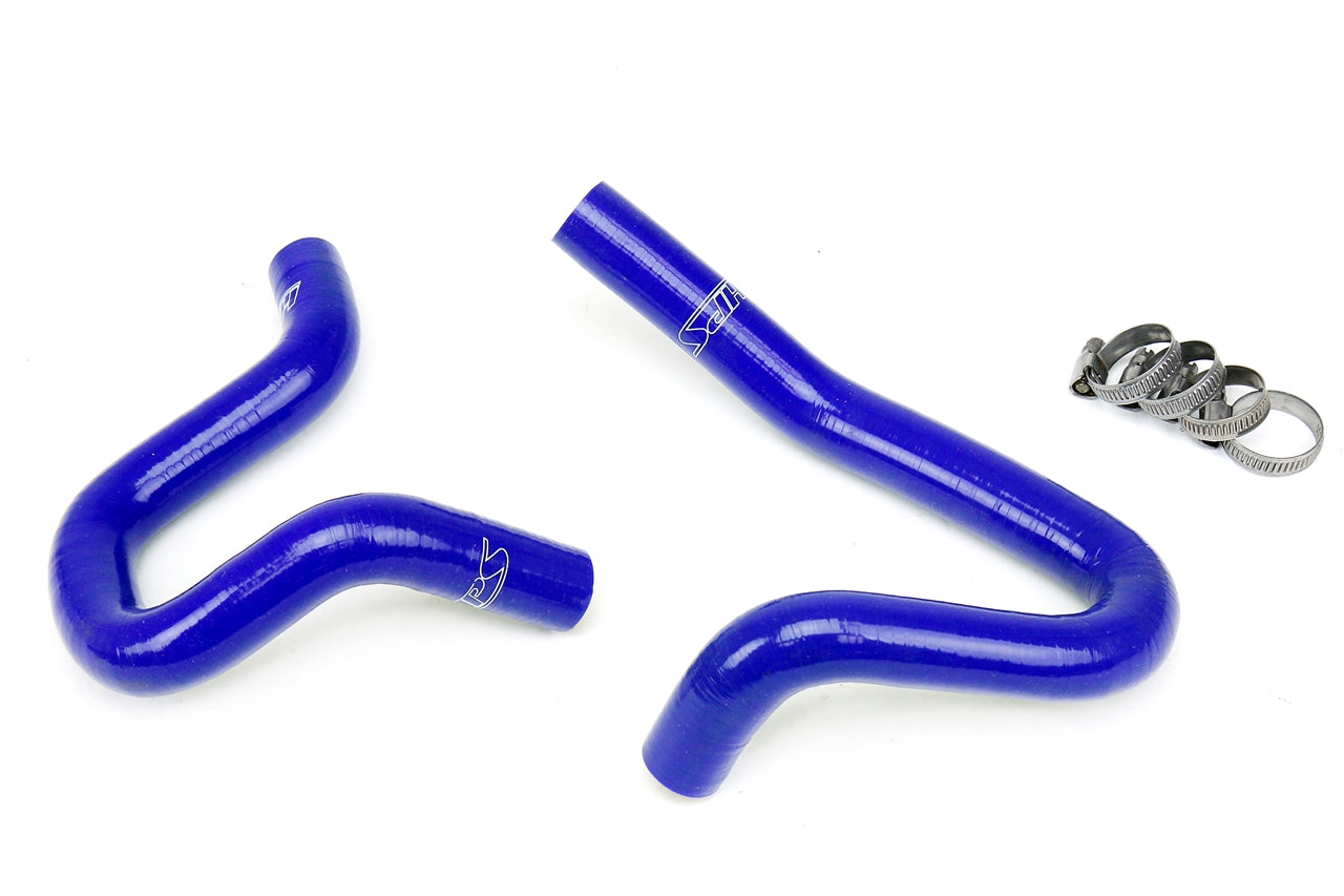 HPS Performance High Temp 3-ply Reinforced Silicone Replace OEM Rubber Heater Coolant Hoses 57-1324H-BLUE