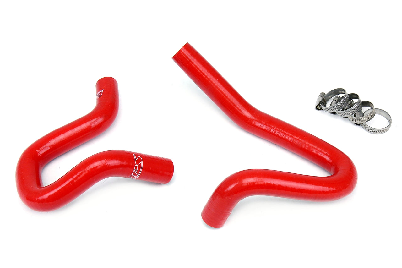 HPS Performance High Temp 3-ply Reinforced Silicone Replace OEM Rubber Heater Coolant Hoses 57-1324H-RED