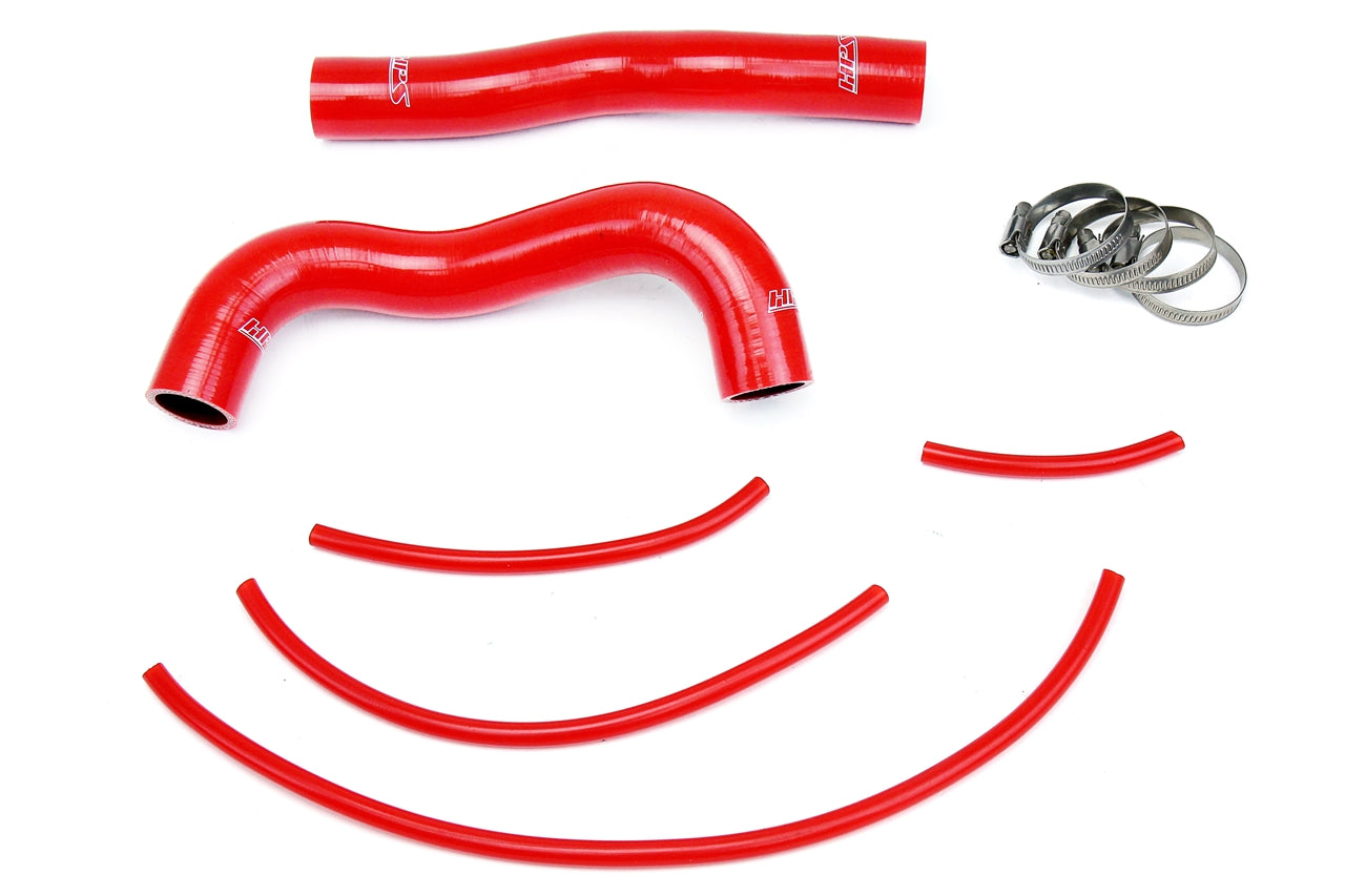 HPS Performance High Temp 3-ply Reinforced Silicone Replace OEM Rubber Radiator Coolant Hoses 57-1324R-RED