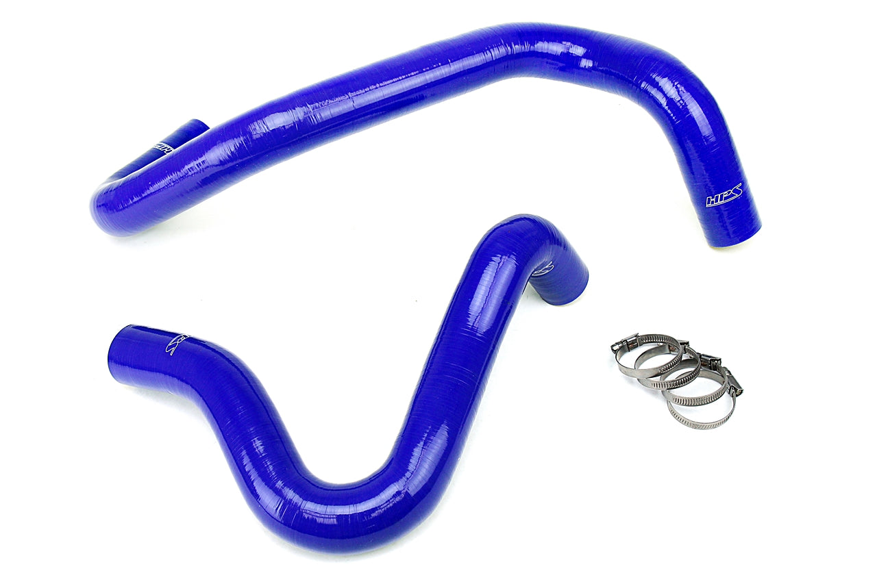 HPS Performance High Temp 3-ply Reinforced Silicone Replace OEM Rubber Radiator Coolant Hoses 57-1329-BLUE
