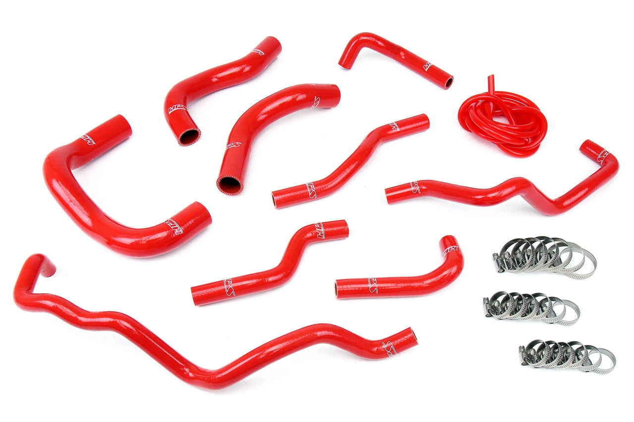 HPS Performance High Temp 3-ply Reinforced Silicone Replace Rubber Radiator Heater Coolant Hoses 57-1341-RED