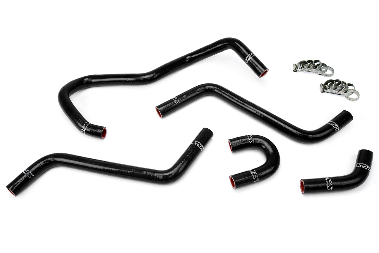 HPS Performance High Temp 3-ply Reinforced Silicone Replace OEM Rubber Radiator Coolant Hoses 57-1345-BLK