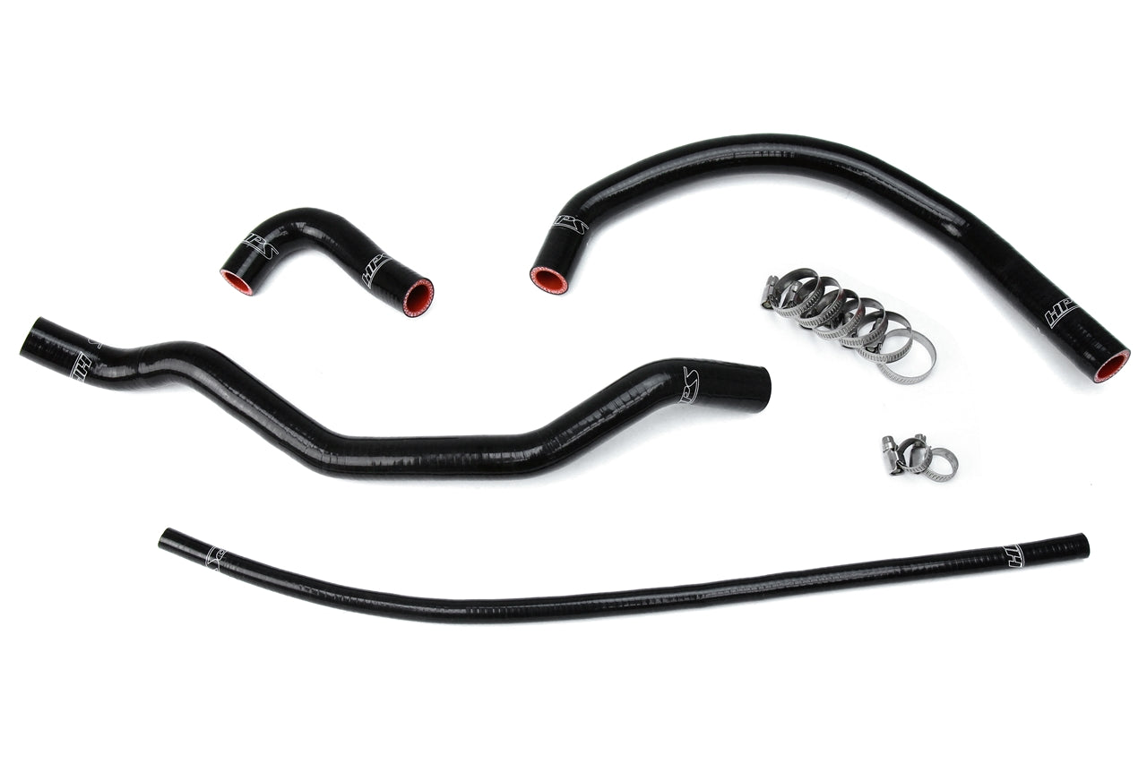HPS Performance High Temp 3-ply Reinforced Silicone Replace OEM Rubber Radiator Coolant Hoses 57-1348-BLK