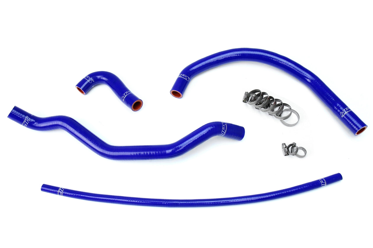 HPS Performance High Temp 3-ply Reinforced Silicone Replace OEM Rubber Radiator Coolant Hoses 57-1348-BLUE