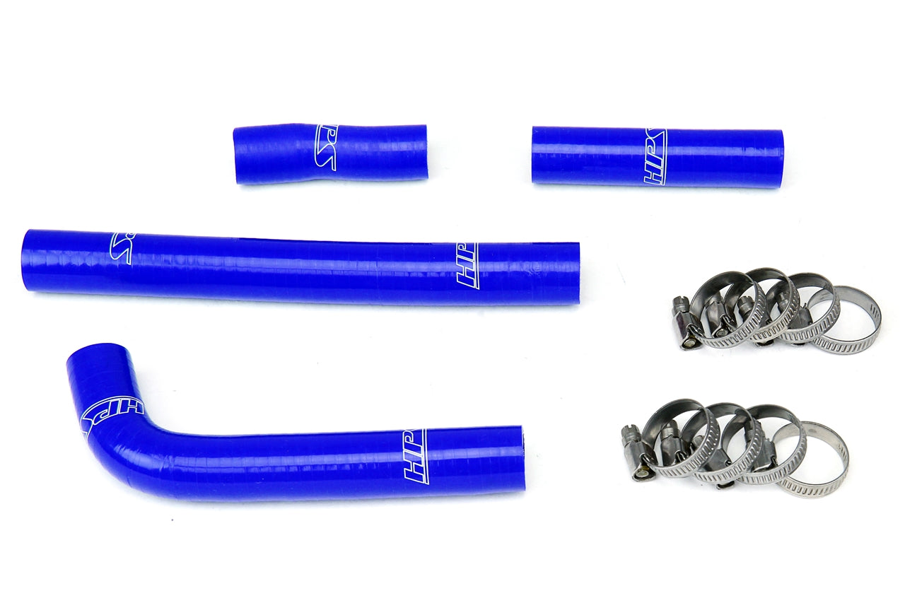 HPS Performance High Temp 3-ply Reinforced Silicone Replace OEM Rubber Radiator Coolant Hoses 57-1351-BLUE