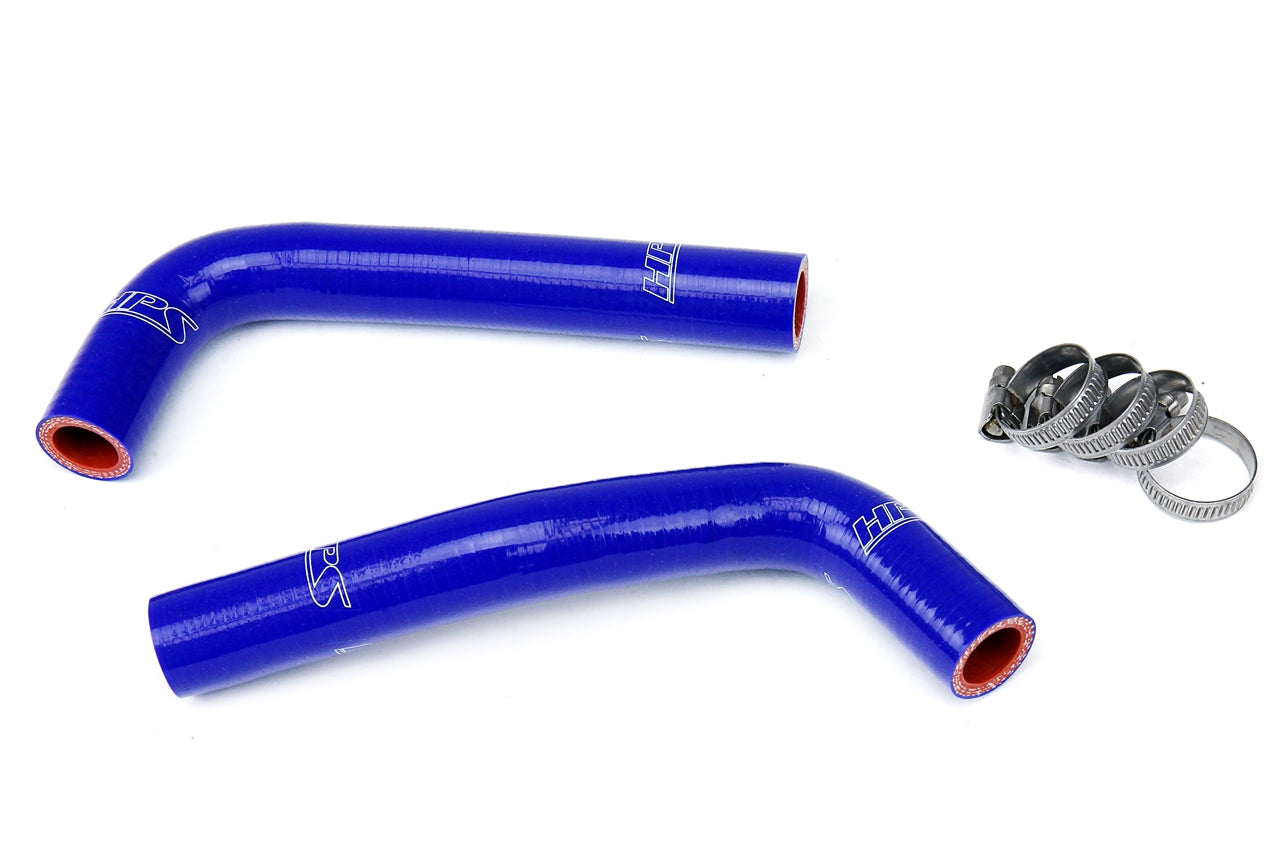 HPS Performance High Temp 3-ply Reinforced Silicone Replace OEM Rubber Radiator Coolant Hoses 57-1352-BLUE