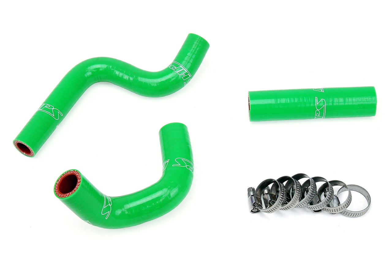 HPS Performance High Temp 3-ply Reinforced Silicone Replace OEM Rubber Radiator Coolant Hoses 57-1364-GRN