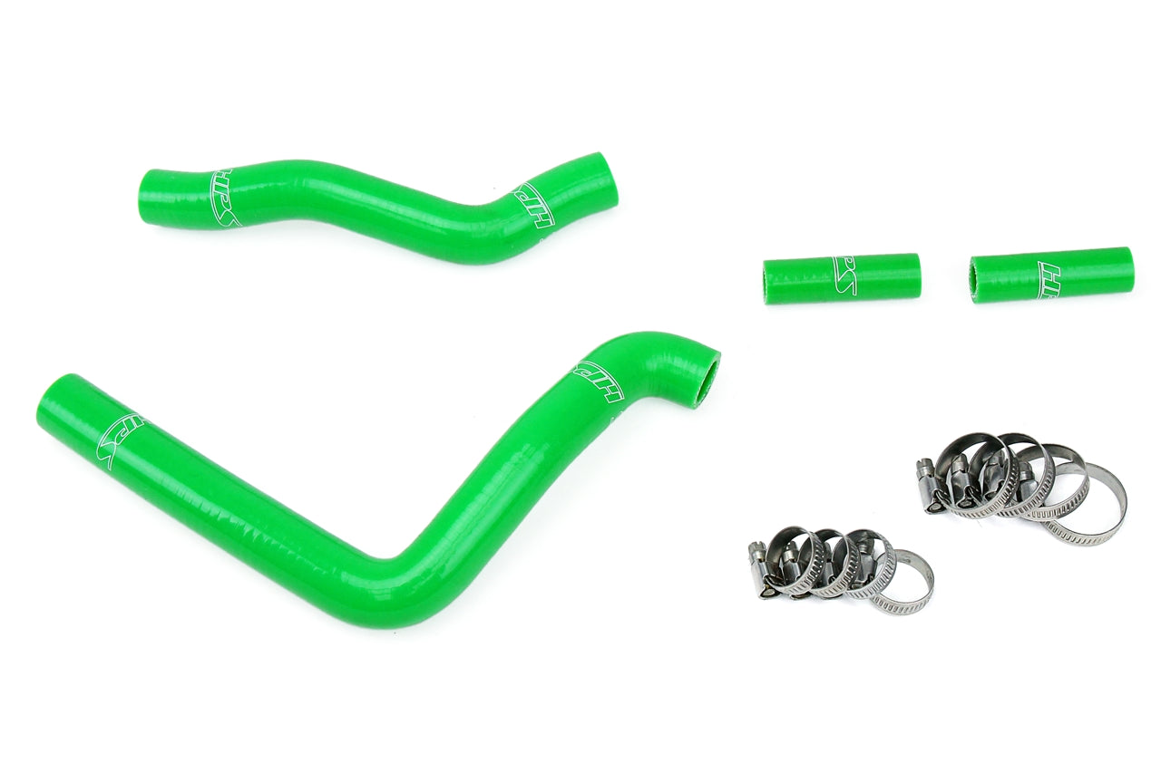 HPS Performance High Temp 3-ply Reinforced Silicone Replace OEM Rubber Radiator Coolant Hoses 57-1369-GRN