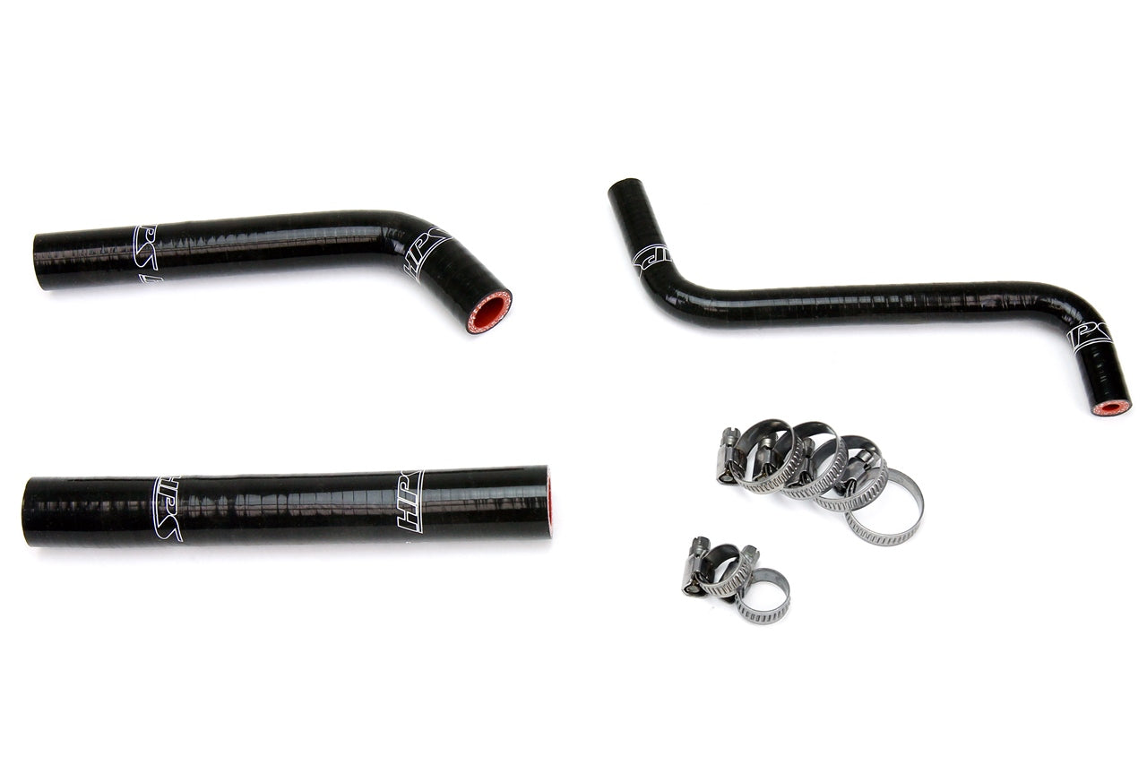HPS Performance High Temp 3-ply Reinforced Silicone Replace OEM Rubber Radiator Coolant Hoses 57-1376-BLK