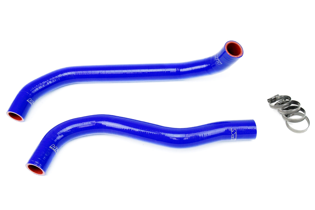 HPS Performance High Temp 3-ply Reinforced Silicone Replace OEM Rubber Radiator Coolant Hoses 57-1383-BLUE