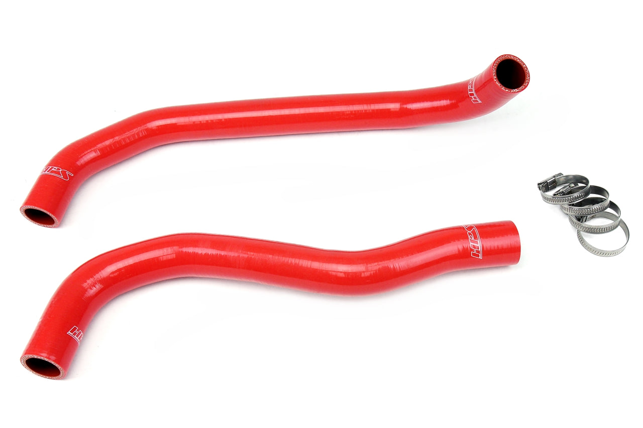 HPS Performance High Temp 3-ply Reinforced Silicone Replace OEM Rubber Radiator Coolant Hoses 57-1383-RED