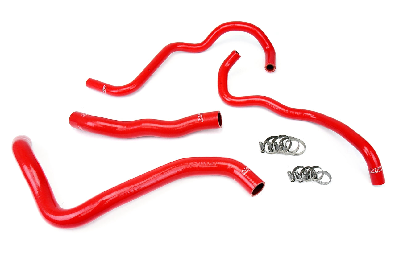 HPS Performance High Temp 3-ply Reinforced Silicone Replace Rubber Radiator Heater Coolant Hoses 57-1388-RED