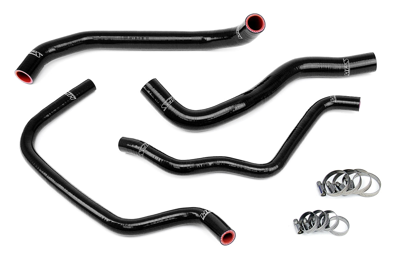 HPS Performance High Temp 3-ply Reinforced Silicone Replace Rubber Radiator Heater Coolant Hoses 57-1389-BLK