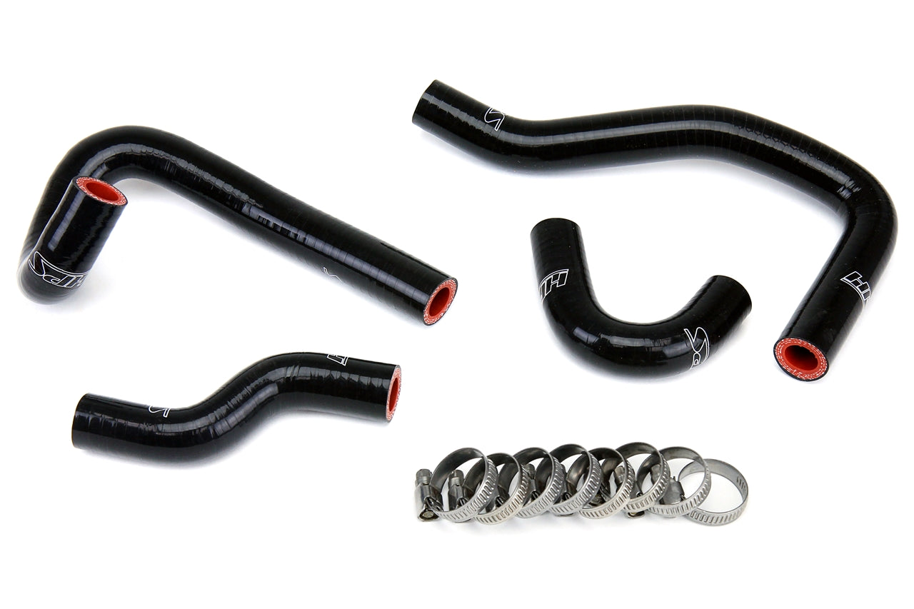 HPS Performance High Temp 3-ply Reinforced Silicone Replace OEM Rubber Heater Coolant Hoses 57-1396-BLK